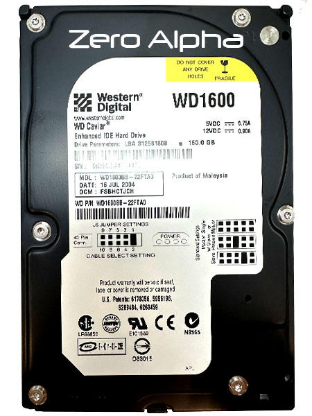 Western Digital WD1600BB data recovery