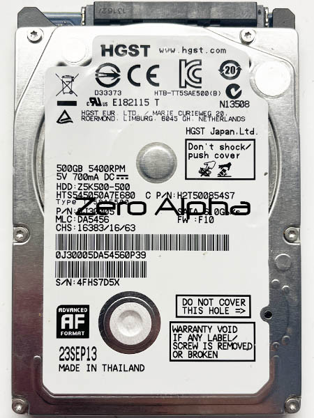 hgst hts545050a7e680 data recovery