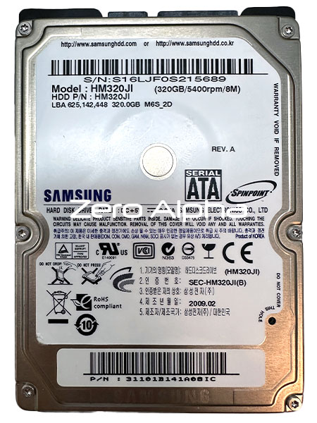 samsung HM320JI 320gb hard drive data recovery