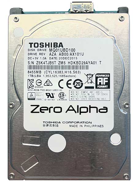 Toshiba MQ01UBD100 data recovery