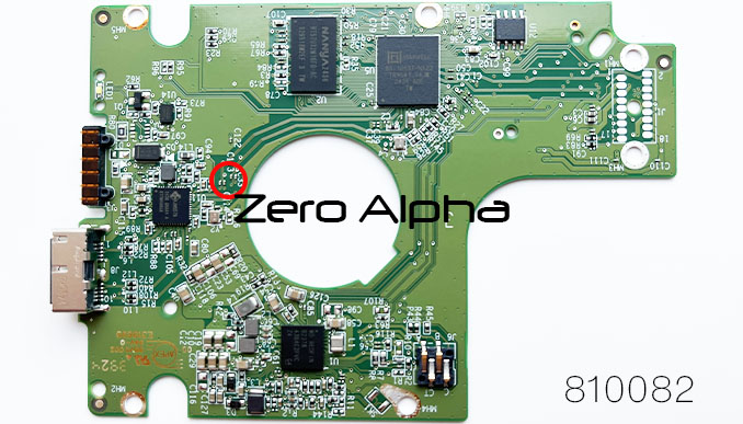 western digital 2060 810082 000 sata convert pcb bottom